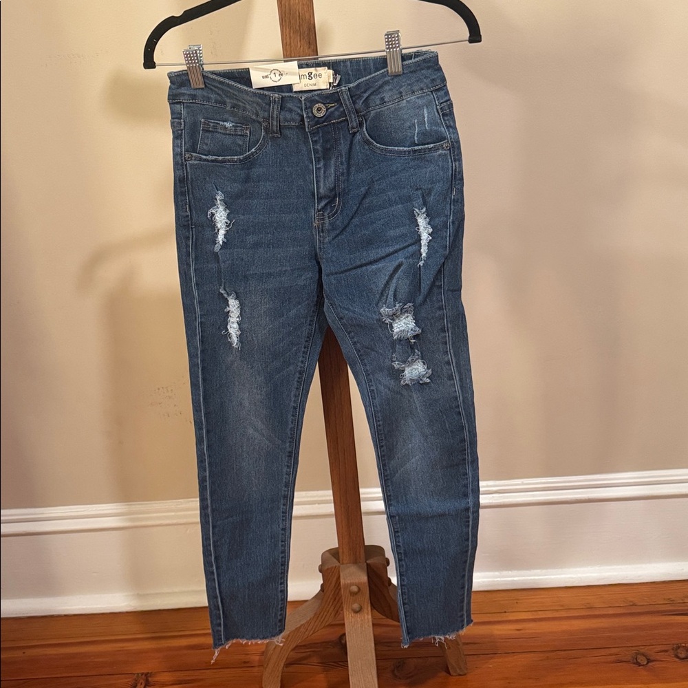 UMGEE #11 - NWT Distressed Blue Women's Jeans (bin C)